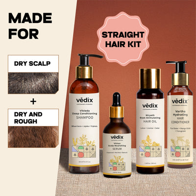 Customized Hair Care Regimen For Dry Hair | Dry Scalp & Straight Hair With Conditioner