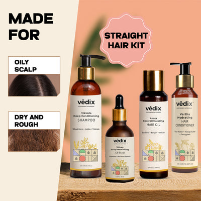 Customized Hair Care Regimen For Dry Hair | Oily Scalp & Straight Hair With Conditioner