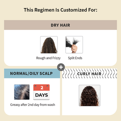 Customized Hair Care Regimen For Dry Hair | Normal to Oily Scalp & Curly Hair With Conditioner