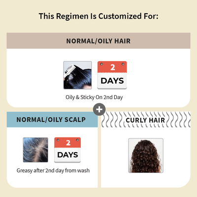 Customized Hair Care Regimen For Normal/Oily Hair | Normal to Oily Scalp & Curly Hair